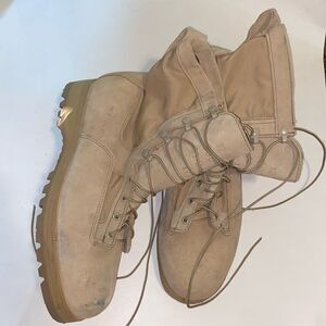 Wellco 12.5 W 305 113 03-D-0320 1772 Tan Combat Moto Boots with Lace-Up Design